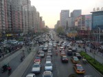 Wudaokou, Straßenkreuzung in Peking